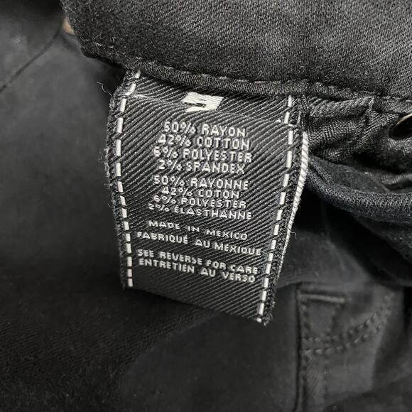 7 For All Mankind The High Waist Black Denim Skinny Jeans Women's Size 26 - Picture 8 of 10